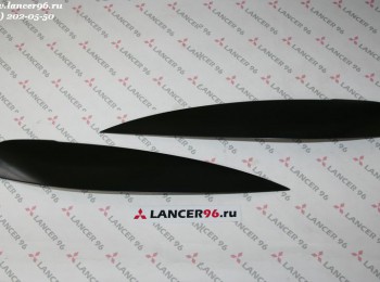 Накладки (реснички) узкие на фары Lancer IX - Lancer96.ru-Продажа запасных частей для Митцубиши в Екатеринбурге